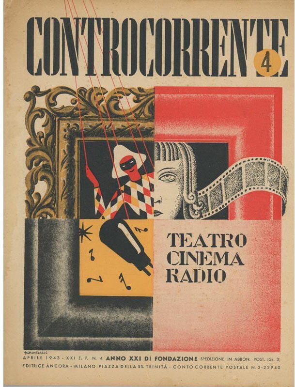 CONTROCORRENTE magazine side cover Issue 4  April 1943