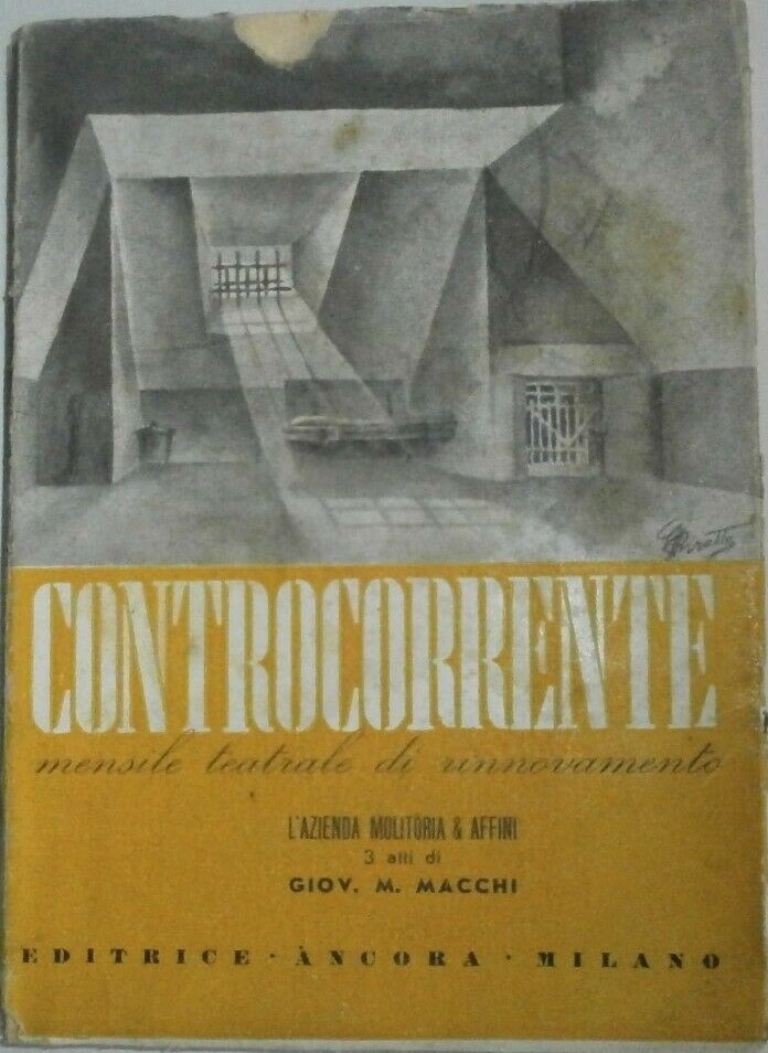 CONTROCORRENTE magazine side cover Issue 8-9  August/September 1946