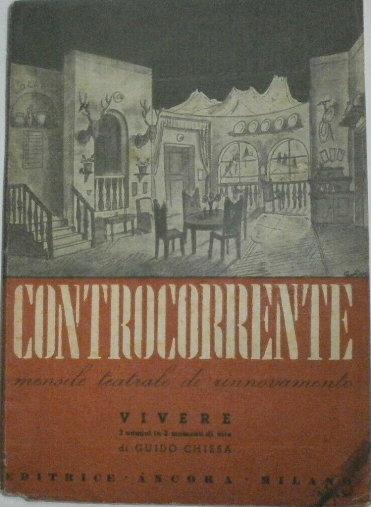 CONTROCORRENTE magazine side cover Issue 6  June 1947