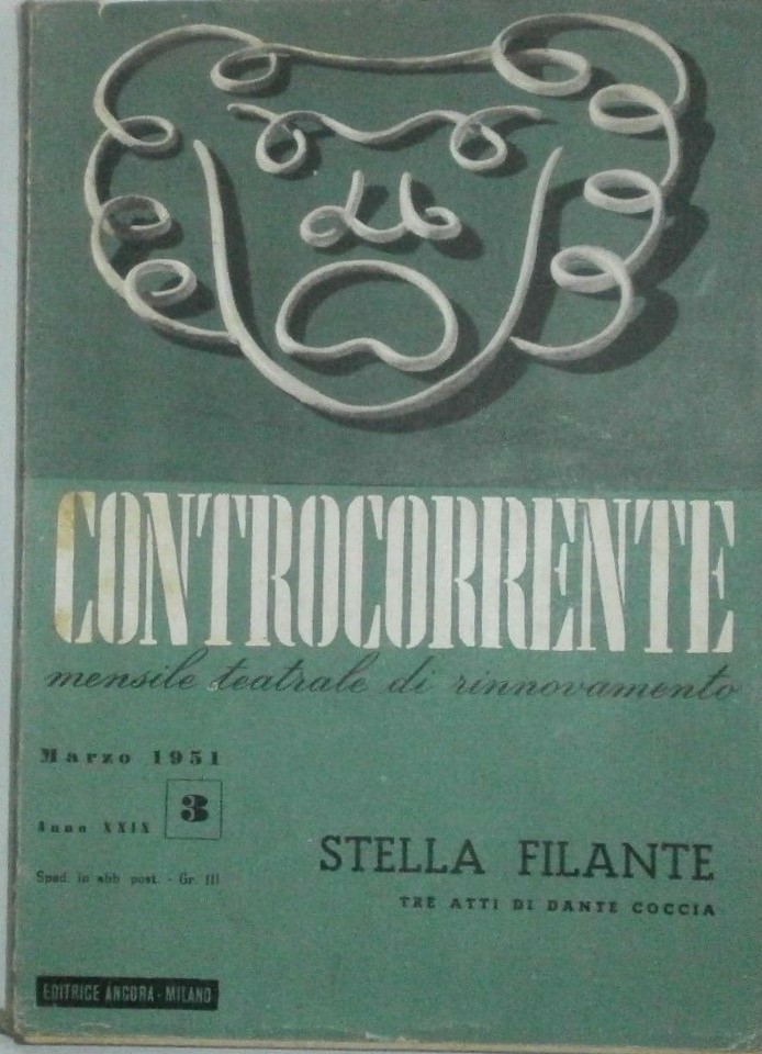 CONTROCORRENTE magazine side cover Issue 3  March 1951