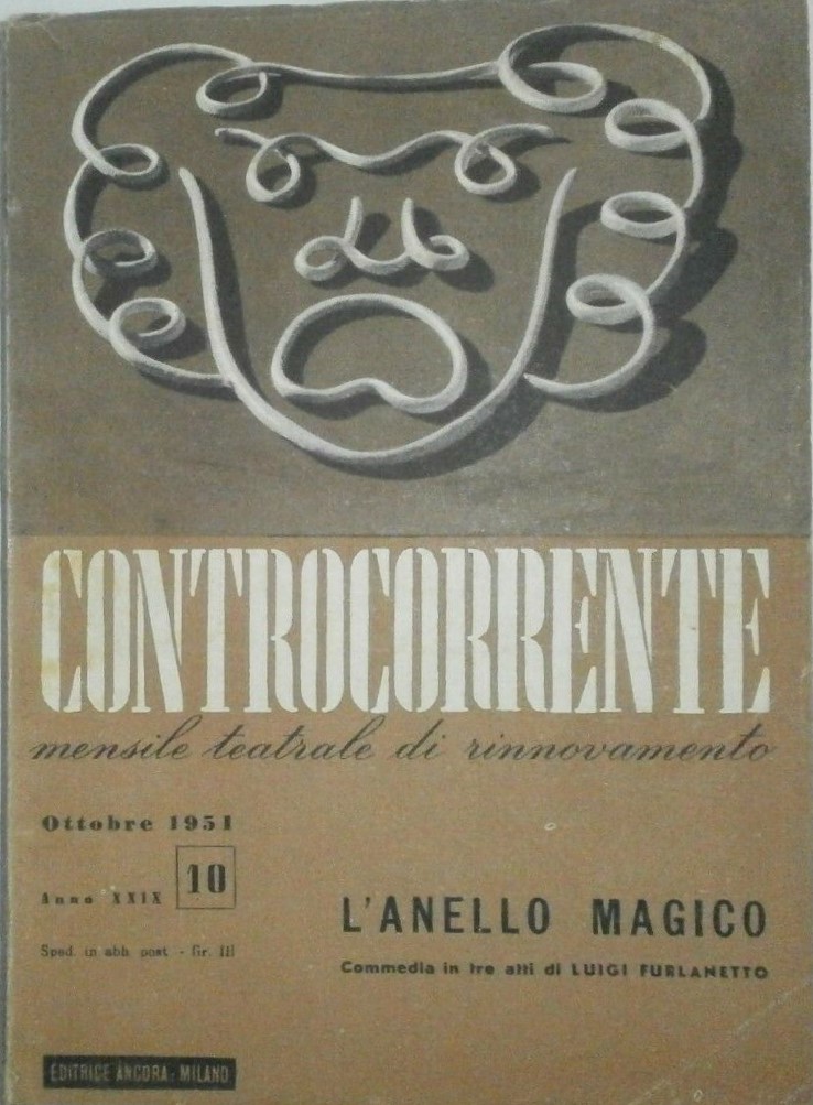 CONTROCORRENTE magazine side cover Issue 10  October 1951