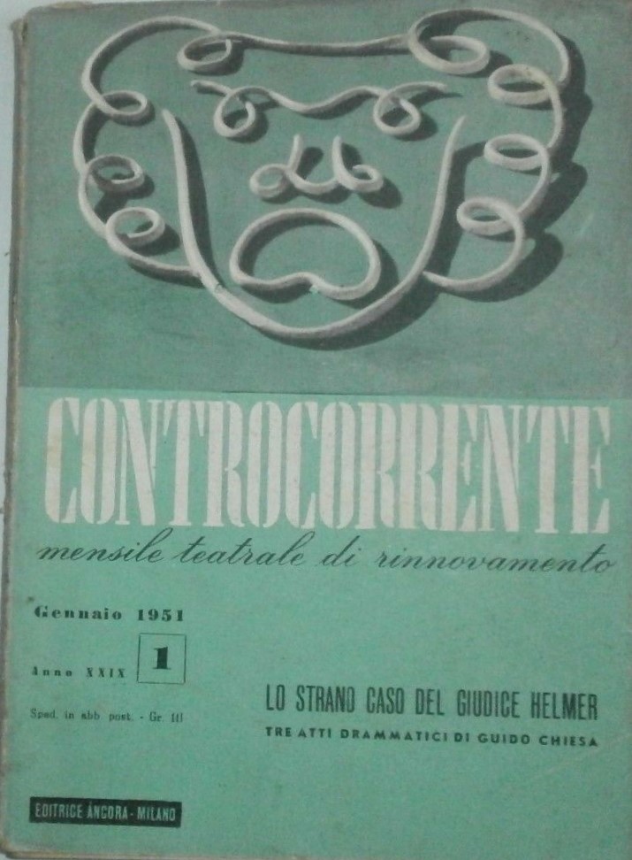 CONTROCORRENTE magazine side cover Issue 11  November 1951