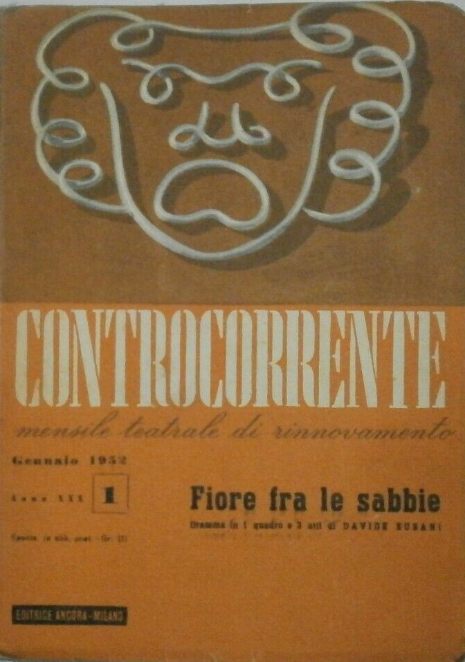 CONTROCORRENTE magazine side cover Issue 1  January 1952