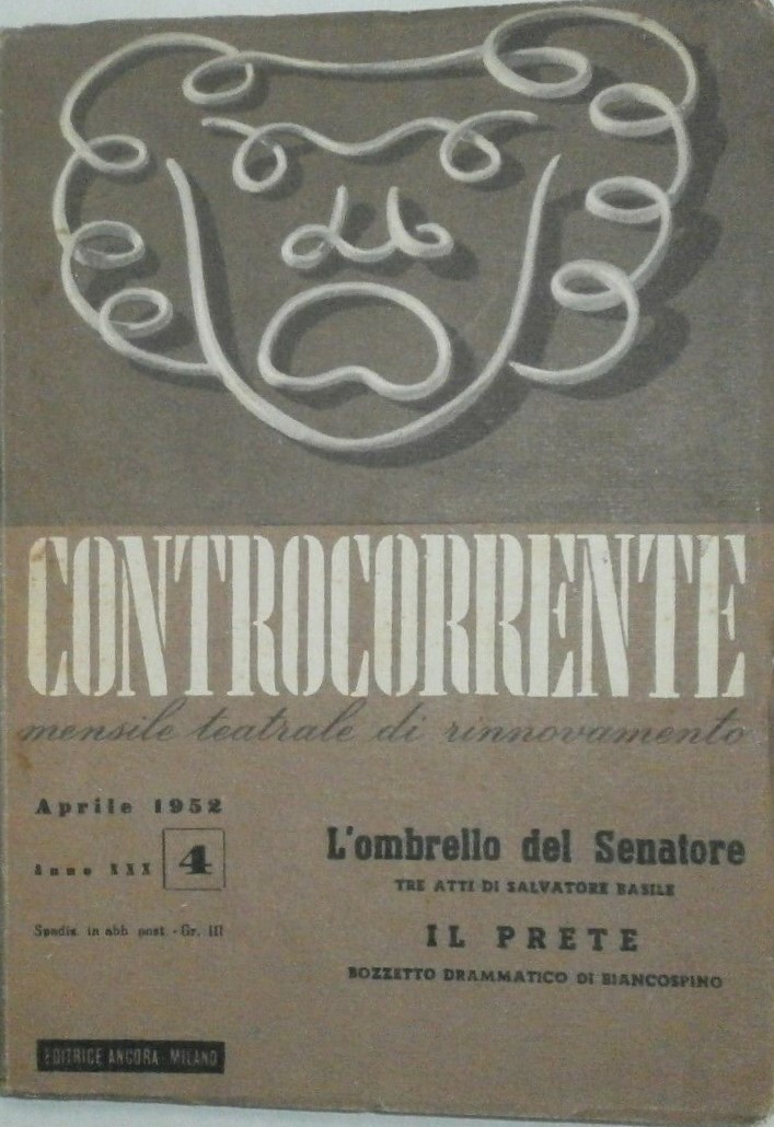 CONTROCORRENTE magazine side cover Issue 4  April 1952