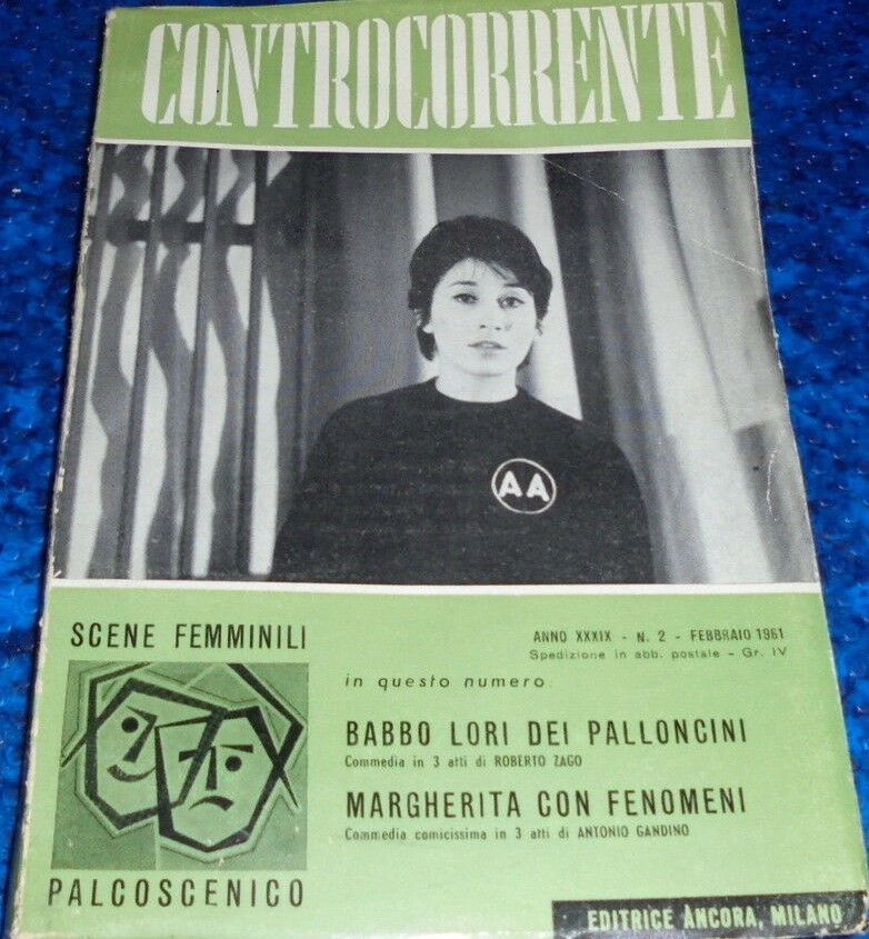 CONTROCORRENTE magazine side cover Issue 2  February 1961