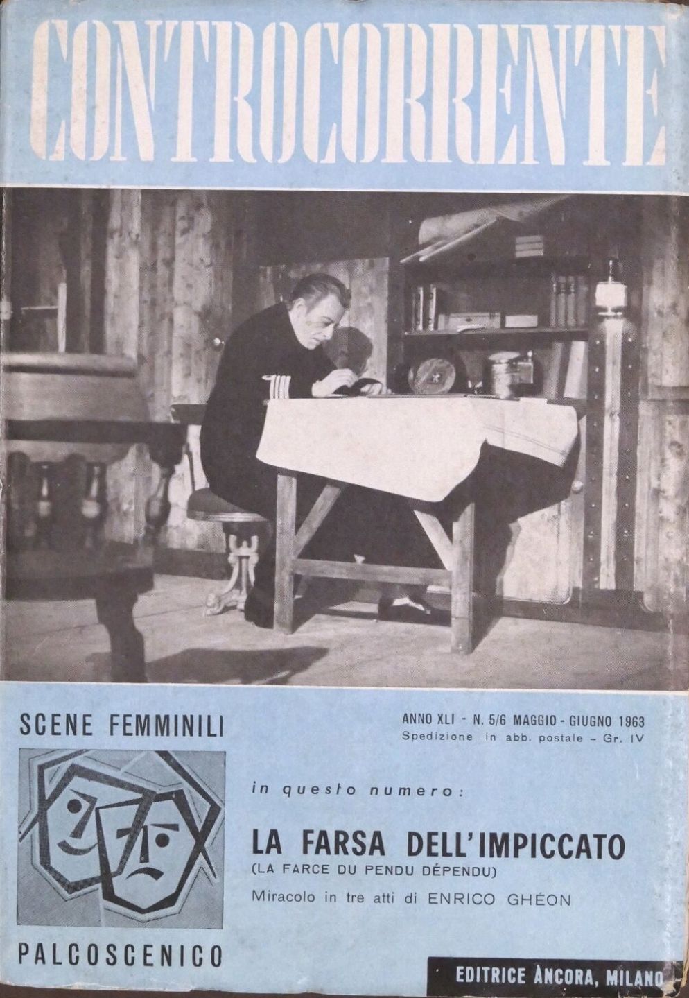 CONTROCORRENTE magazine side cover Issue 5-6  May/June 1963