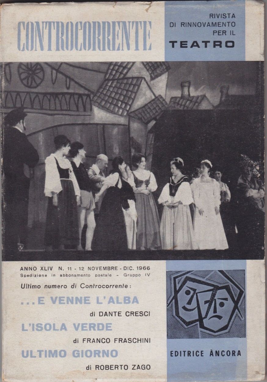 CONTROCORRENTE magazine side cover Issue 11-12  November/December 1966