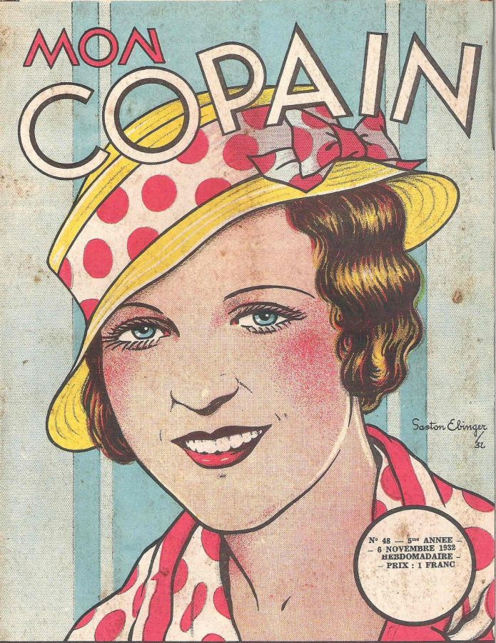 MON COPAIN magazine side cover Issue 48 6 November 1932