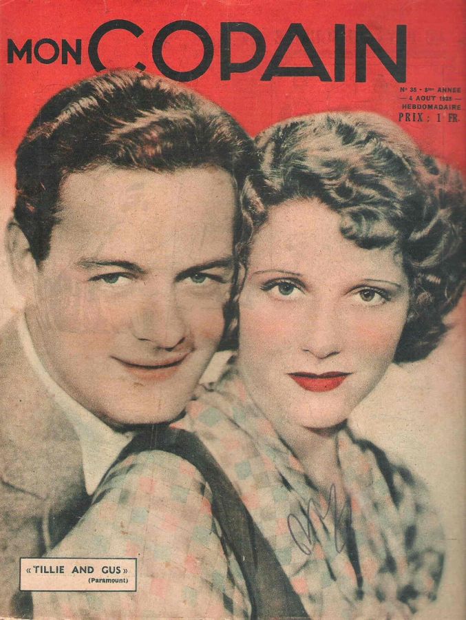 MON COPAIN magazine side cover Issue 35 4 August 1935