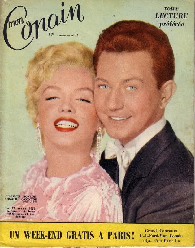 MON COPAIN magazine side cover Issue 12 7 March 1955