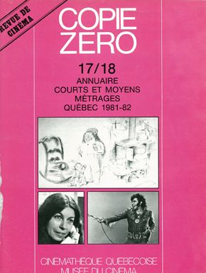 COPIE ZERO magazine side cover Issue 17-18 October 1983