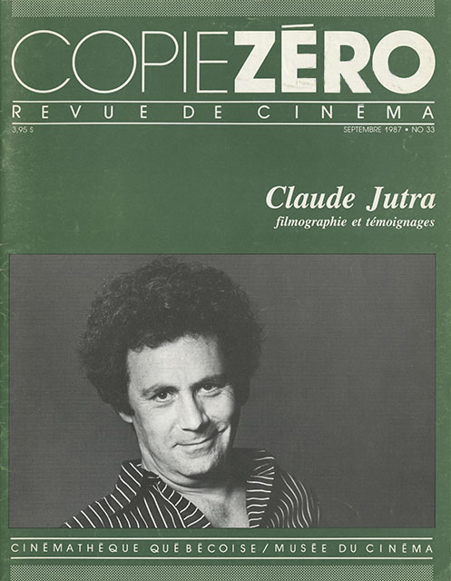 COPIE ZERO magazine side cover Issue 33 September 1987