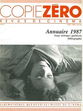 COPIE ZERO magazine side cover Issue 36 August 1988