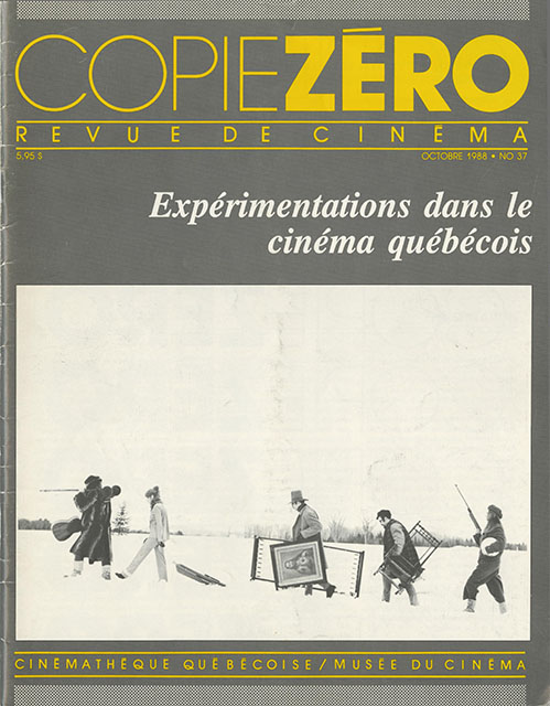 COPIE ZERO magazine side cover Issue 37 October 1988