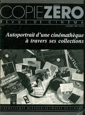 COPIE ZERO magazine side cover Issue 38 December 1988