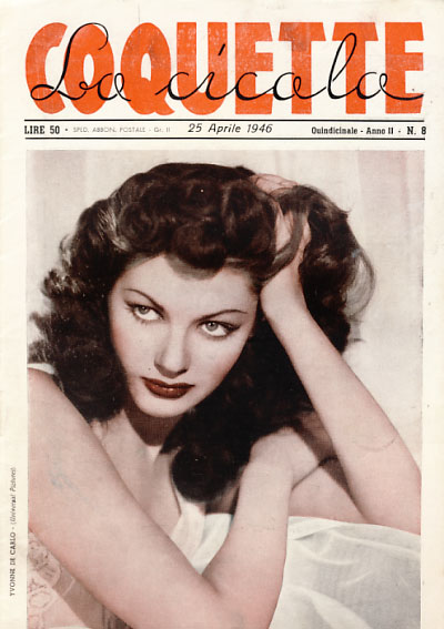 COQUETTE LA CICALA magazine side cover Issue 8 25 April 1946