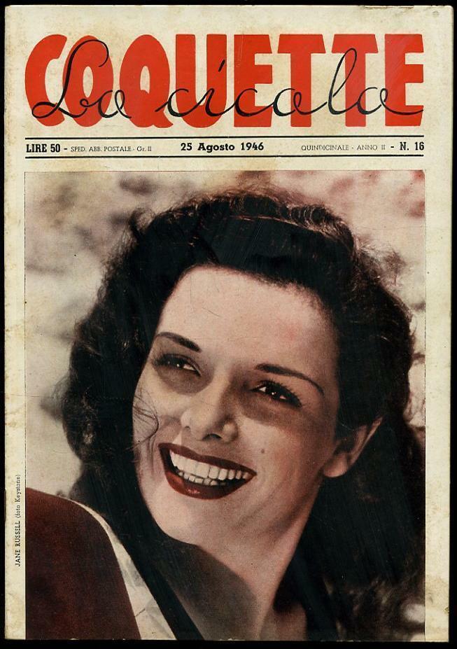 COQUETTE LA CICALA magazine side cover Issue 16 25 August 1946