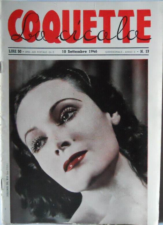 COQUETTE LA CICALA magazine side cover Issue 17 10 September 1946