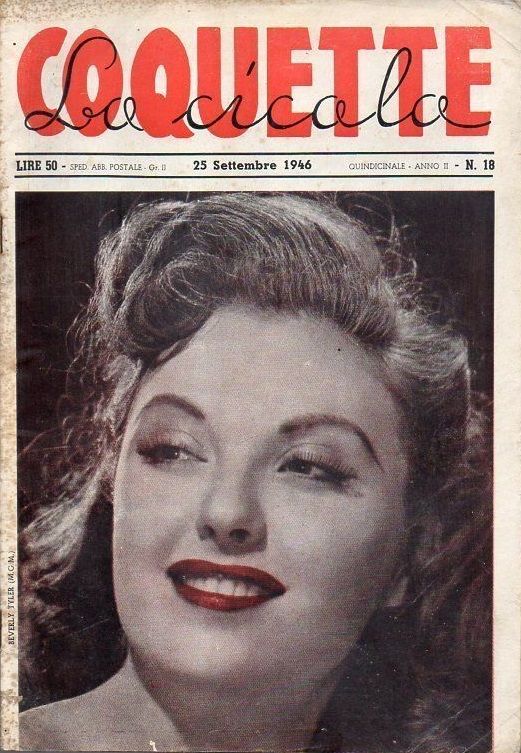 COQUETTE LA CICALA magazine side cover Issue 18 25 September 1946