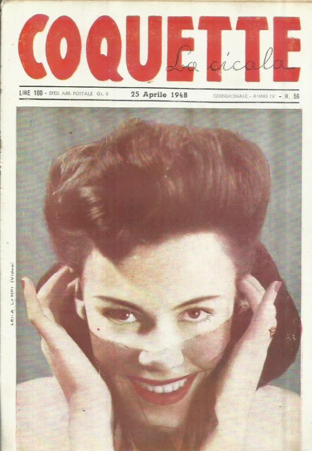 COQUETTE LA CICALA magazine side cover Issue 56 25 April 1948