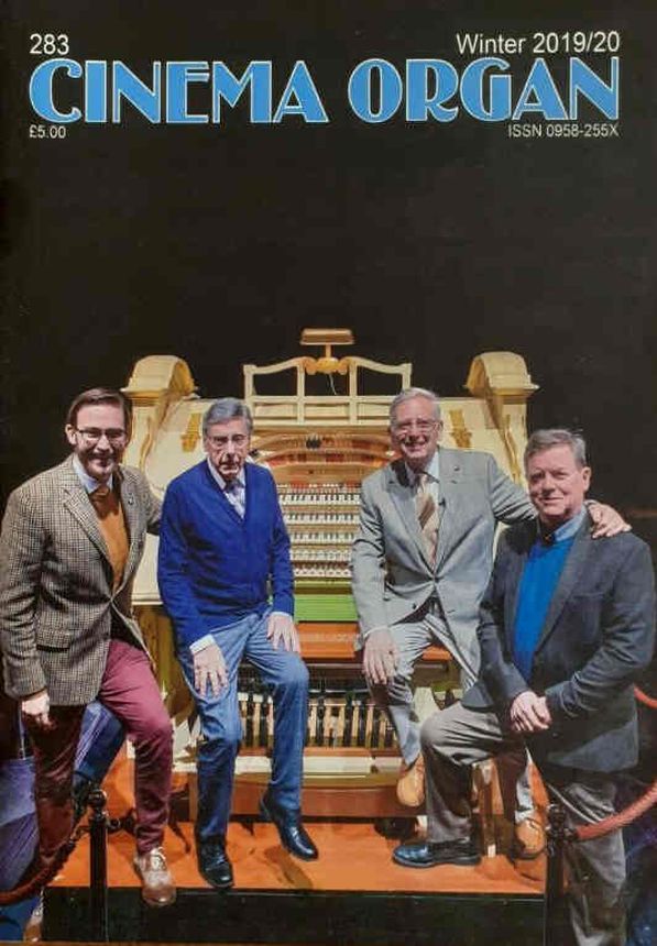 CINEMA ORGAN magazine side cover Issue 283 Winter 2019