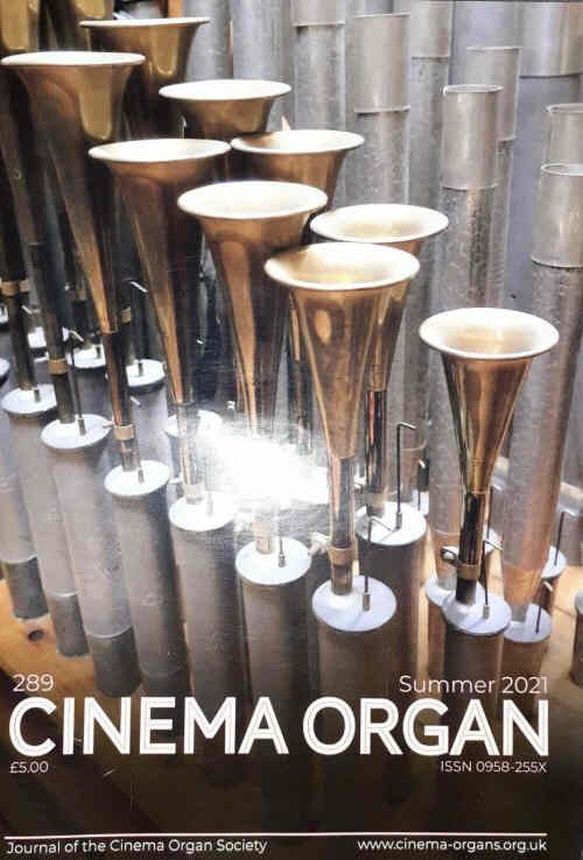 CINEMA ORGAN magazine side cover Issue 289 Summer 2021
