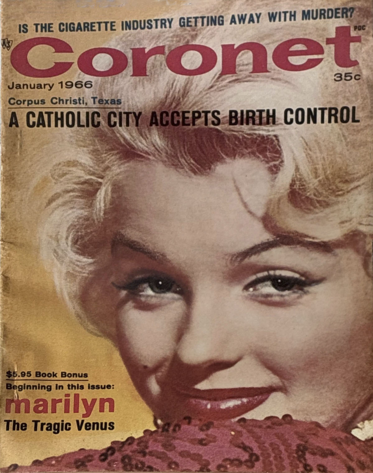 CORONET magazine side cover  January 1966