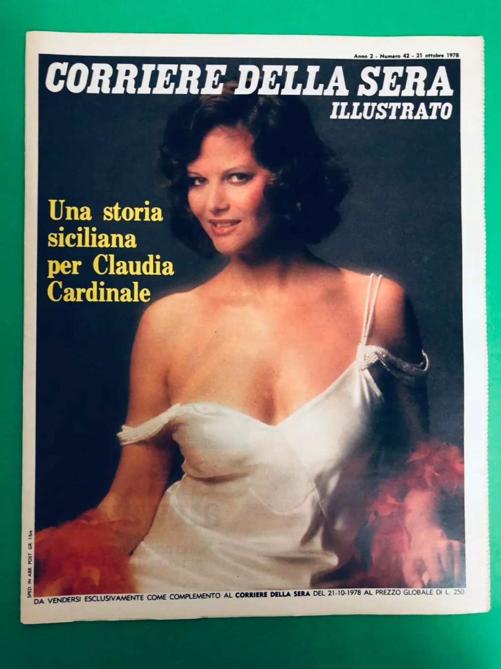 CORRIERE DELLA SERA ILLUSTRATO magazine side cover Issue 42 21 October 1978