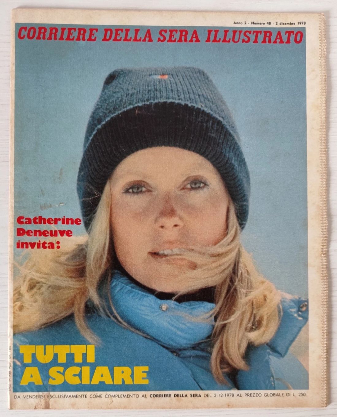 CORRIERE DELLA SERA ILLUSTRATO magazine side cover Issue 48 2 December 1978