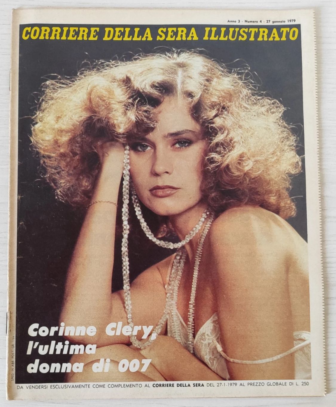 CORRIERE DELLA SERA ILLUSTRATO magazine side cover Issue 4 27 January 1979