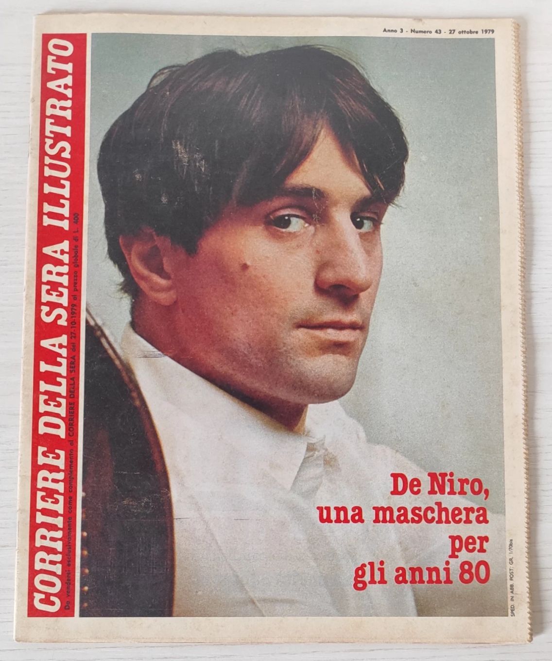 CORRIERE DELLA SERA ILLUSTRATO magazine side cover Issue 43 27 October 1979