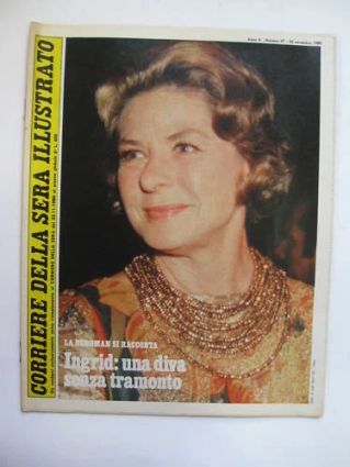 CORRIERE DELLA SERA ILLUSTRATO magazine side cover Issue 47 22 November 1980