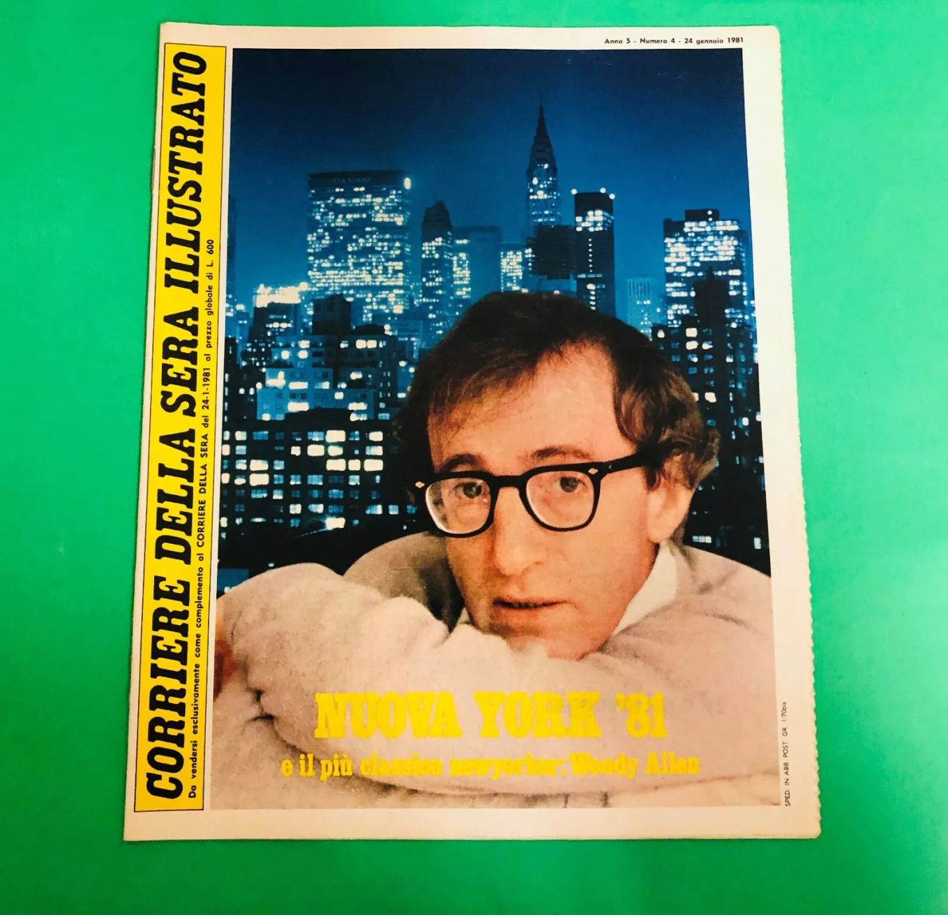 CORRIERE DELLA SERA ILLUSTRATO magazine side cover Issue 4 24 January 1981