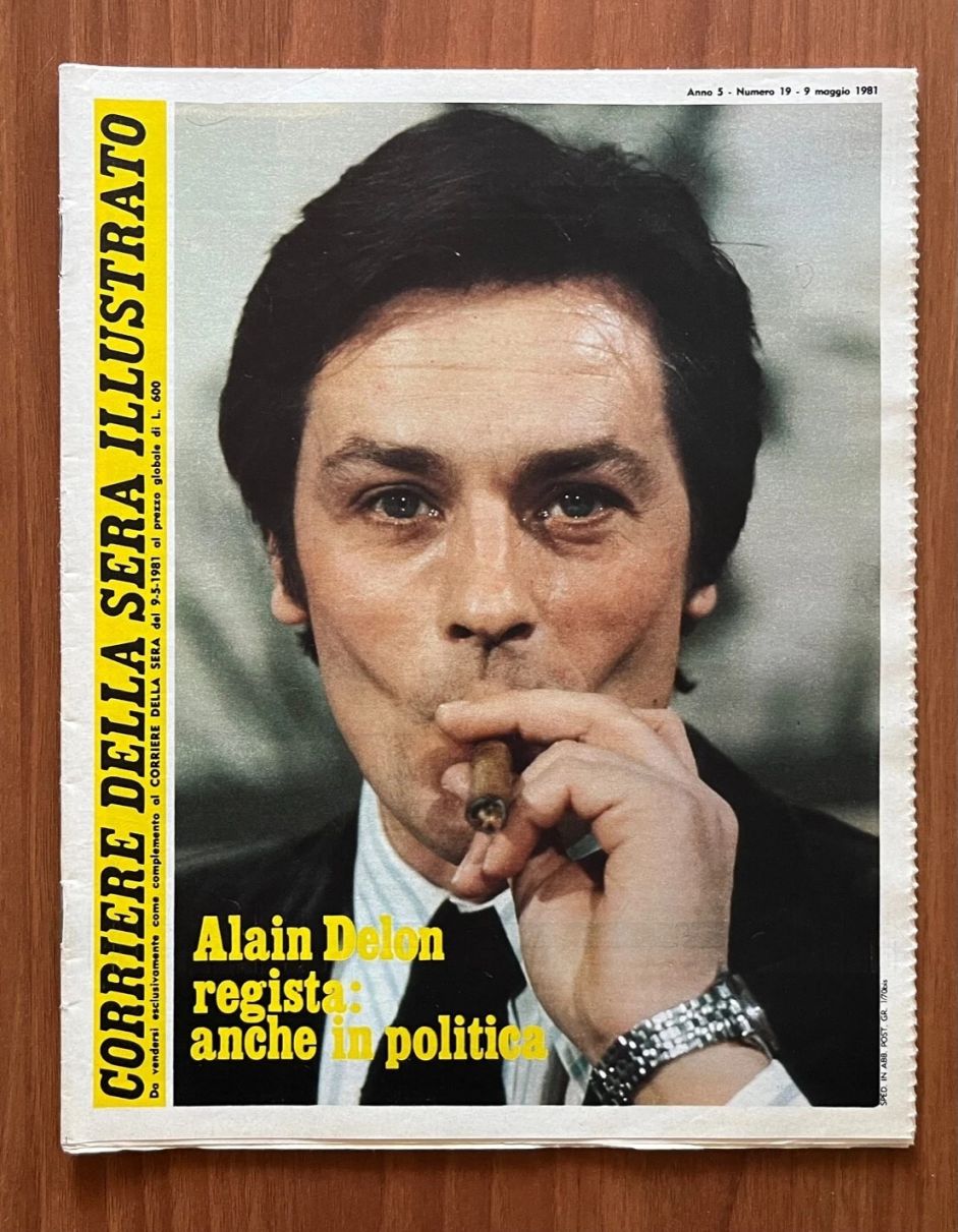 CORRIERE DELLA SERA ILLUSTRATO magazine side cover Issue 19 9 May 1981