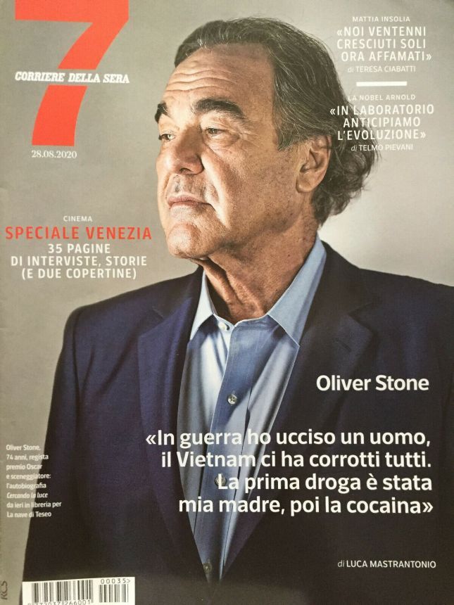 CORRIERE DELLA SERA MAGAZINE magazine side cover 28 August 2020