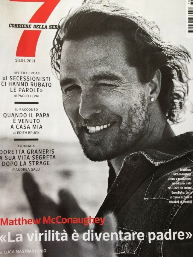CORRIERE DELLA SERA MAGAZINE magazine side cover 23 April 2021