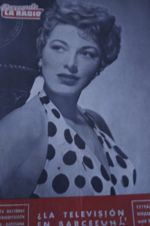 CORREO DE LA RADIO magazine side cover Issue 24  June 1954