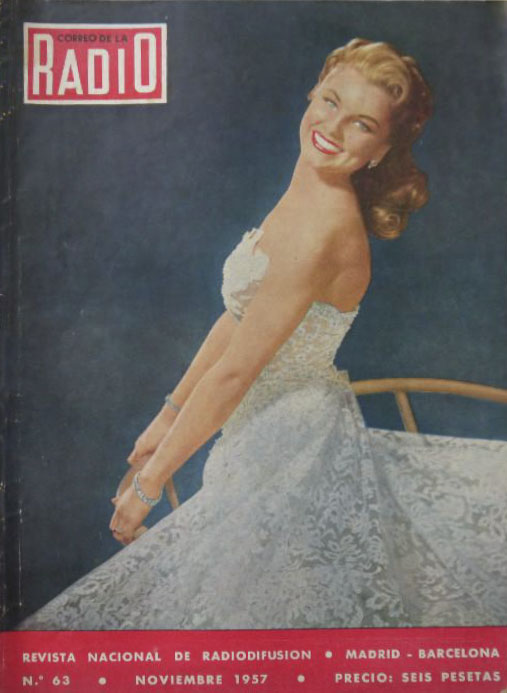 CORREO DE LA RADIO magazine side cover Issue 63  November 1957