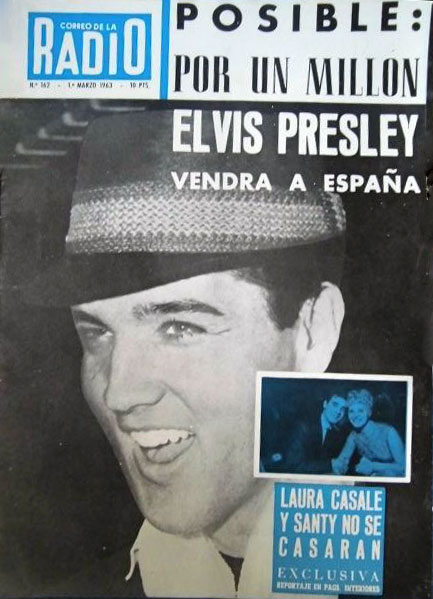 CORREO DE LA RADIO magazine side cover Issue 162  March 1963