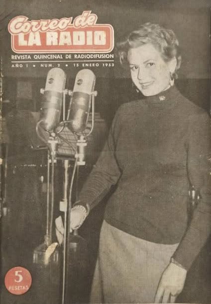 CORREO DE LA RADIO magazine side cover Issue 2  January 1953