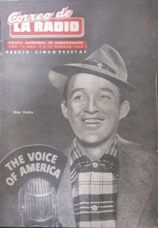 CORREO DE LA RADIO magazine side cover Issue 4  February 1953