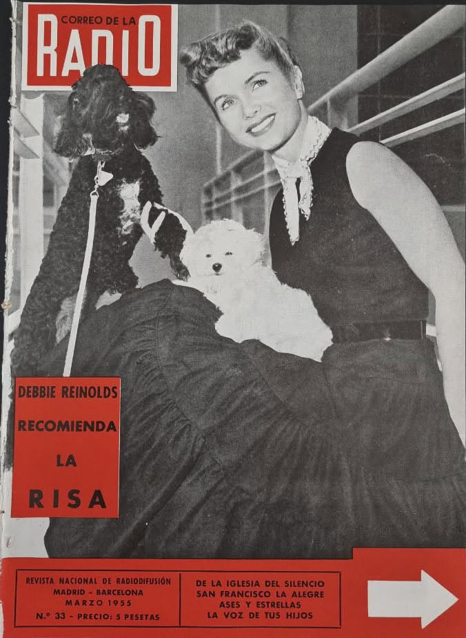 CORREO DE LA RADIO magazine side cover Issue 33  March 1955