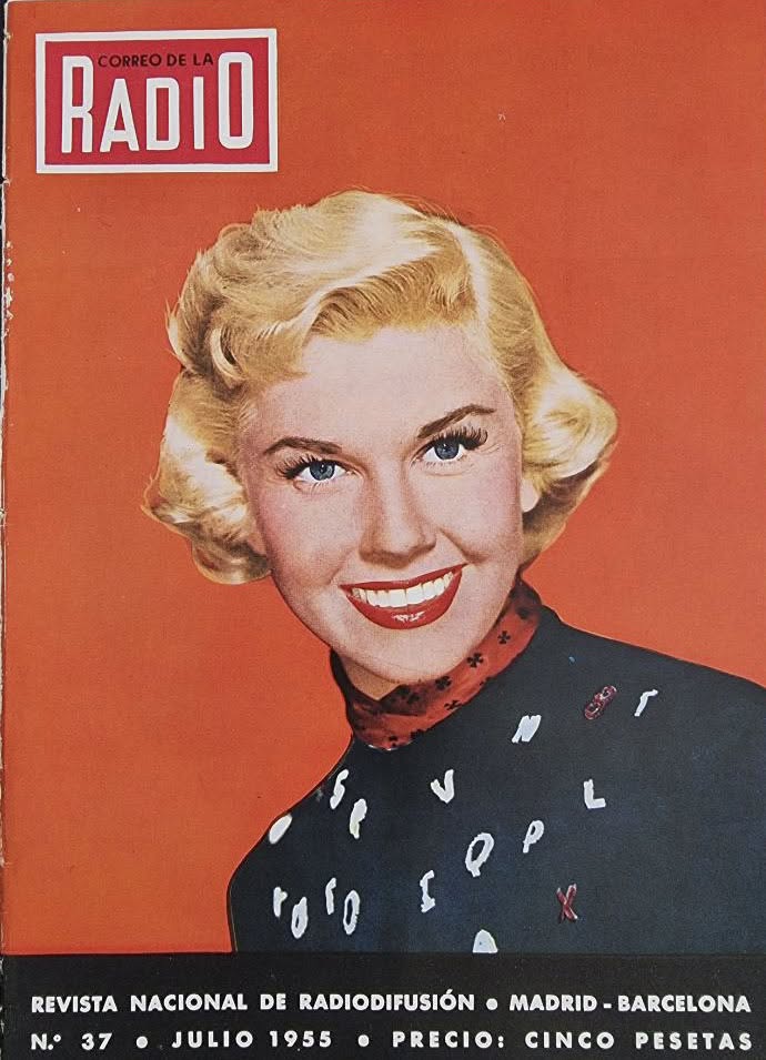 CORREO DE LA RADIO magazine side cover Issue 37  July 1955