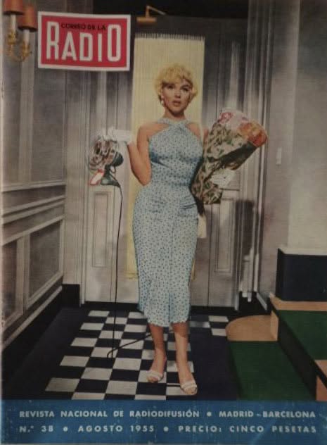 CORREO DE LA RADIO magazine side cover Issue 38  August 1955