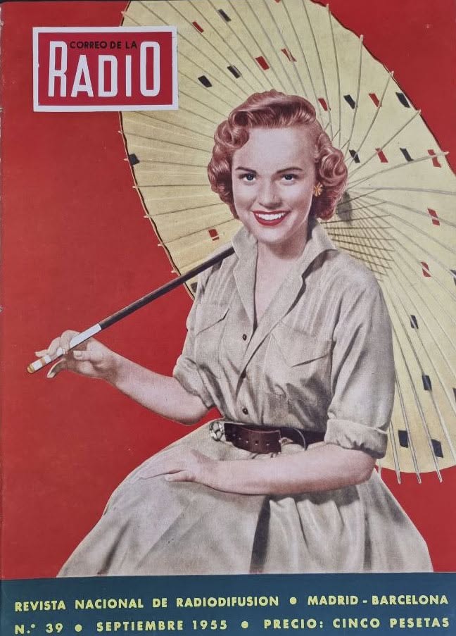 CORREO DE LA RADIO magazine side cover Issue 39  September 1955