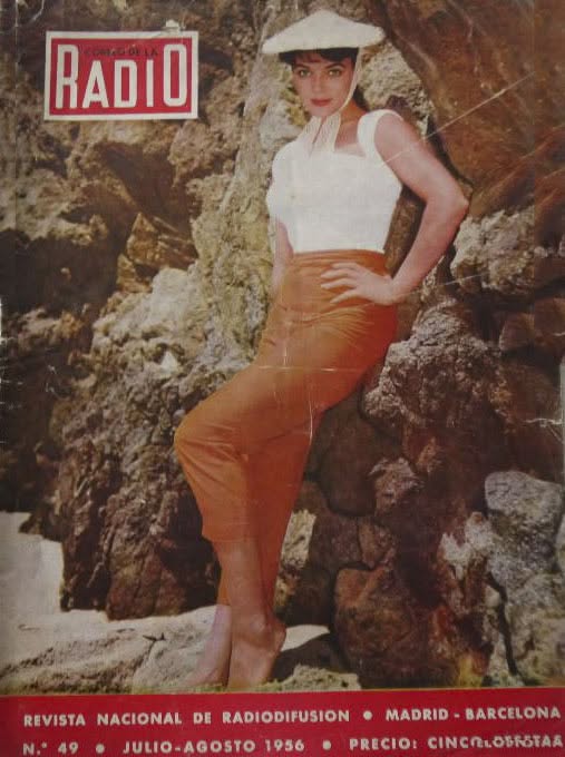 CORREO DE LA RADIO magazine side cover Issue 49  July/August 1956