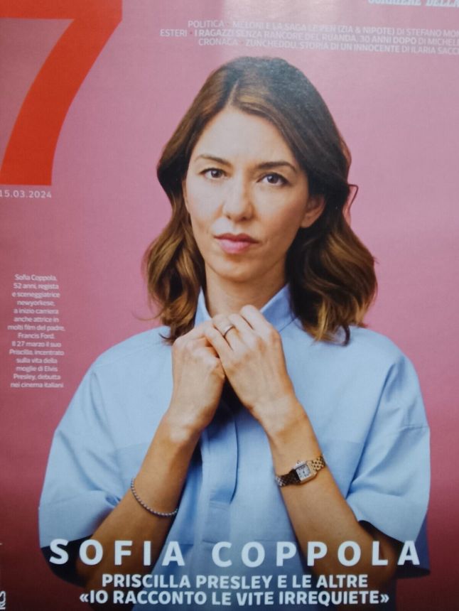 CORRIERE DELLA SERA MAGAZINE magazine side cover 15 March 2024