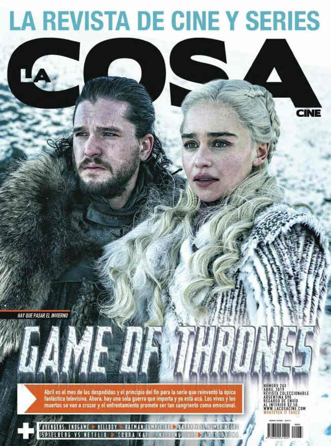 LA COSA CINE magazine side cover Issue 263  April 2019