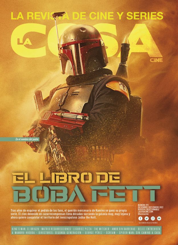 LA COSA CINE magazine side cover Issue 291  December 2021/ January 2022 