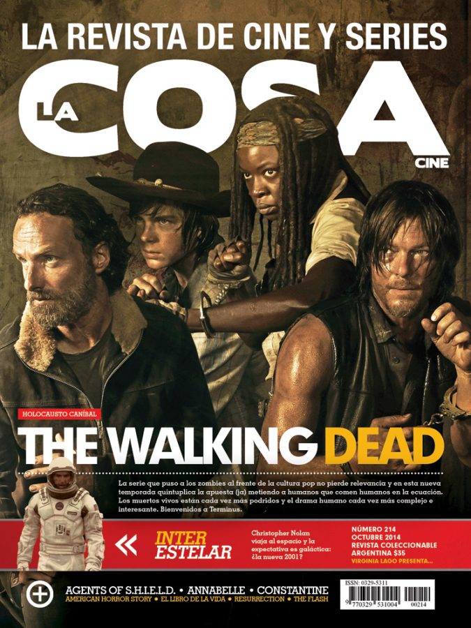 LA COSA CINE magazine side cover Issue 214 October 2014